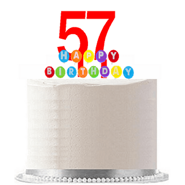 2 PERSONALISED Rainbow 57th Birthday Banner Decorations Ladies Mens Adults